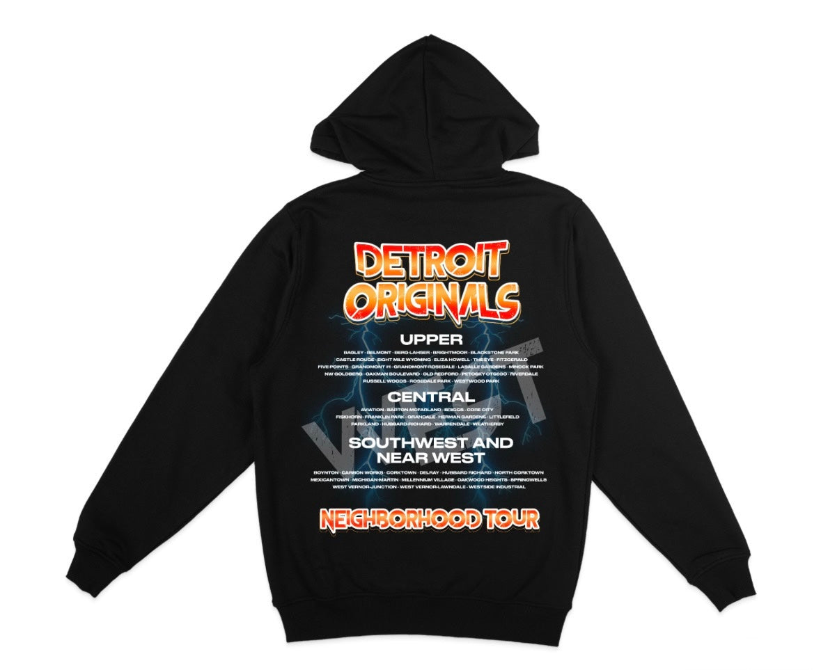 Detroit Originals Neighborhood Tour “West” Hooded Sweatshirt