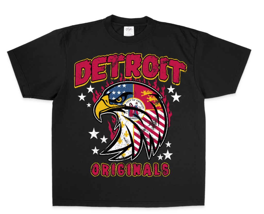 Detroit Originals Eagle x City Flag T-Shirt
