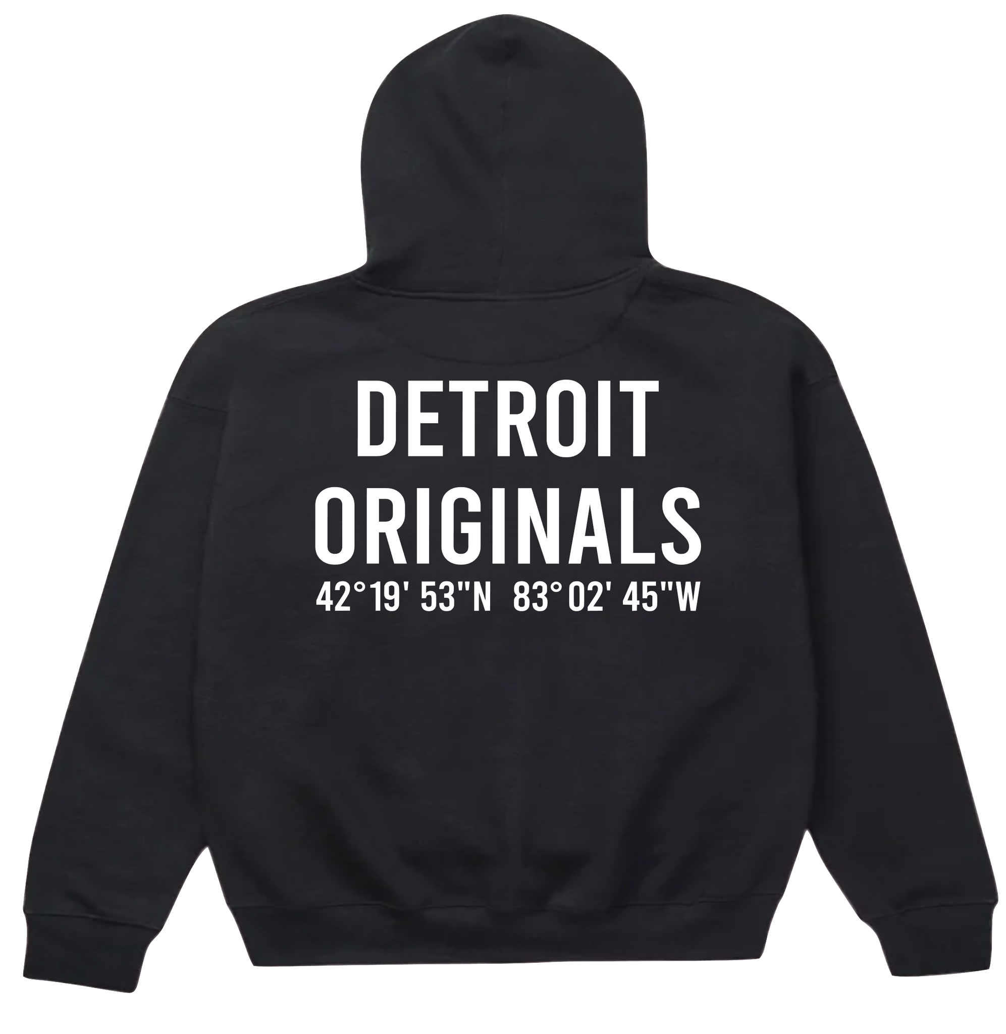 Detroit Originals Coordinates logo hoodie and pants