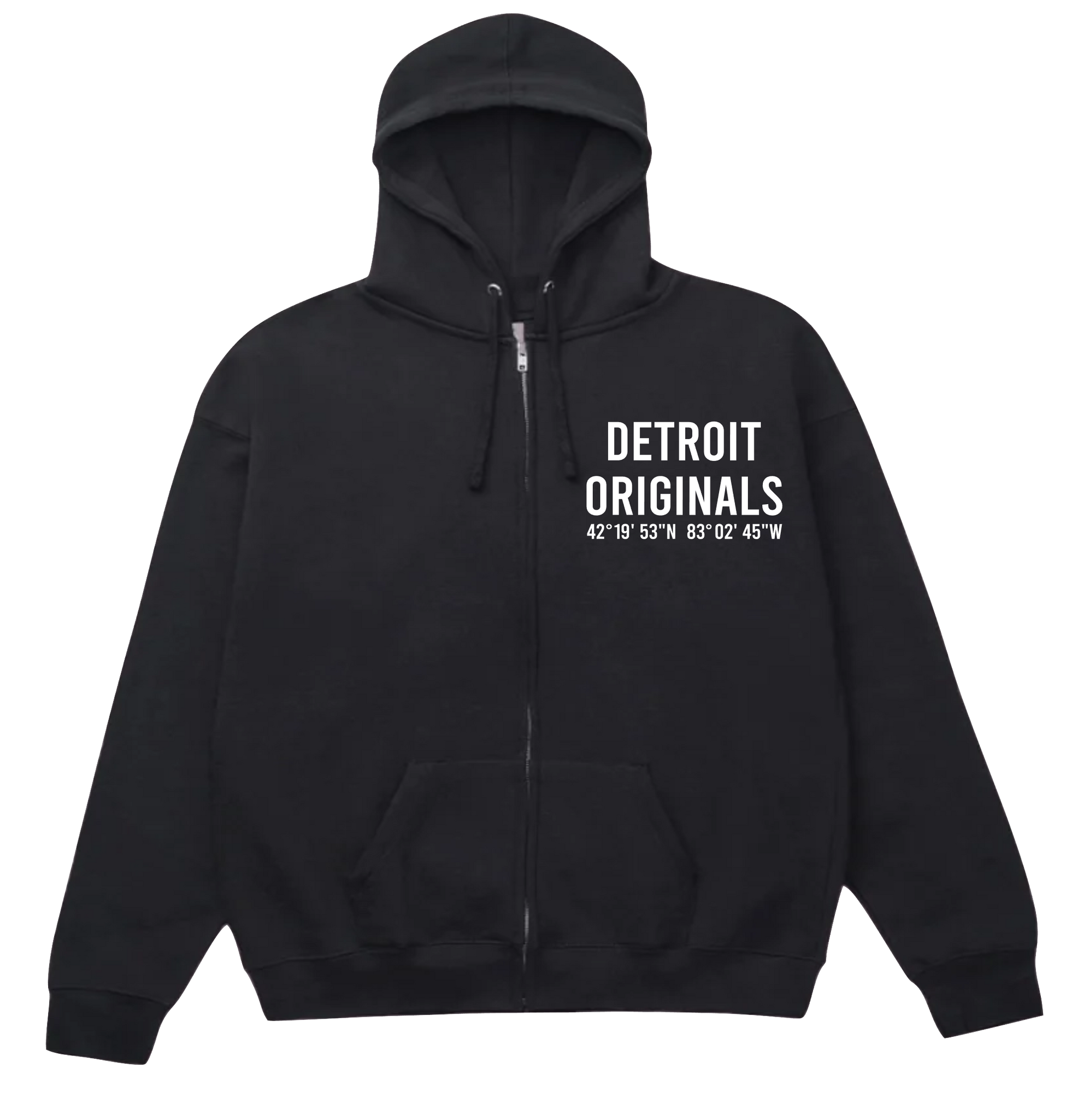 Detroit Originals Coordinates logo hoodie and pants