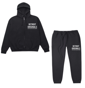 Detroit Originals Coordinates logo hoodie and pants