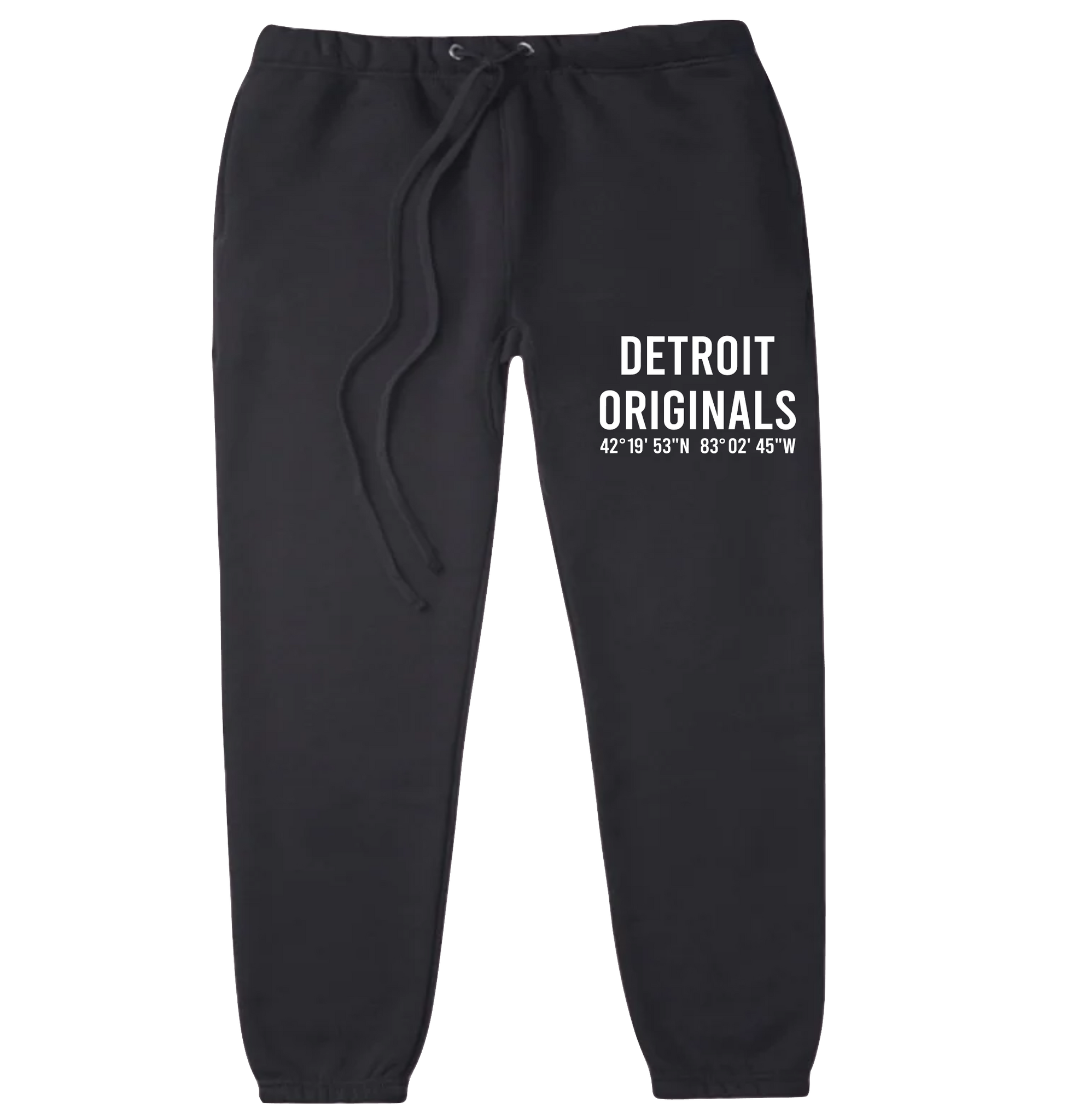 Detroit Originals Coordinates logo hoodie and pants