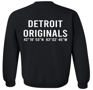 Detroit Originals Coordinates Crewneck Sweatshirt