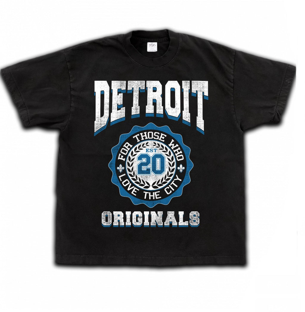 Detroit Originals Collegiate Crest Logo T-Shirt