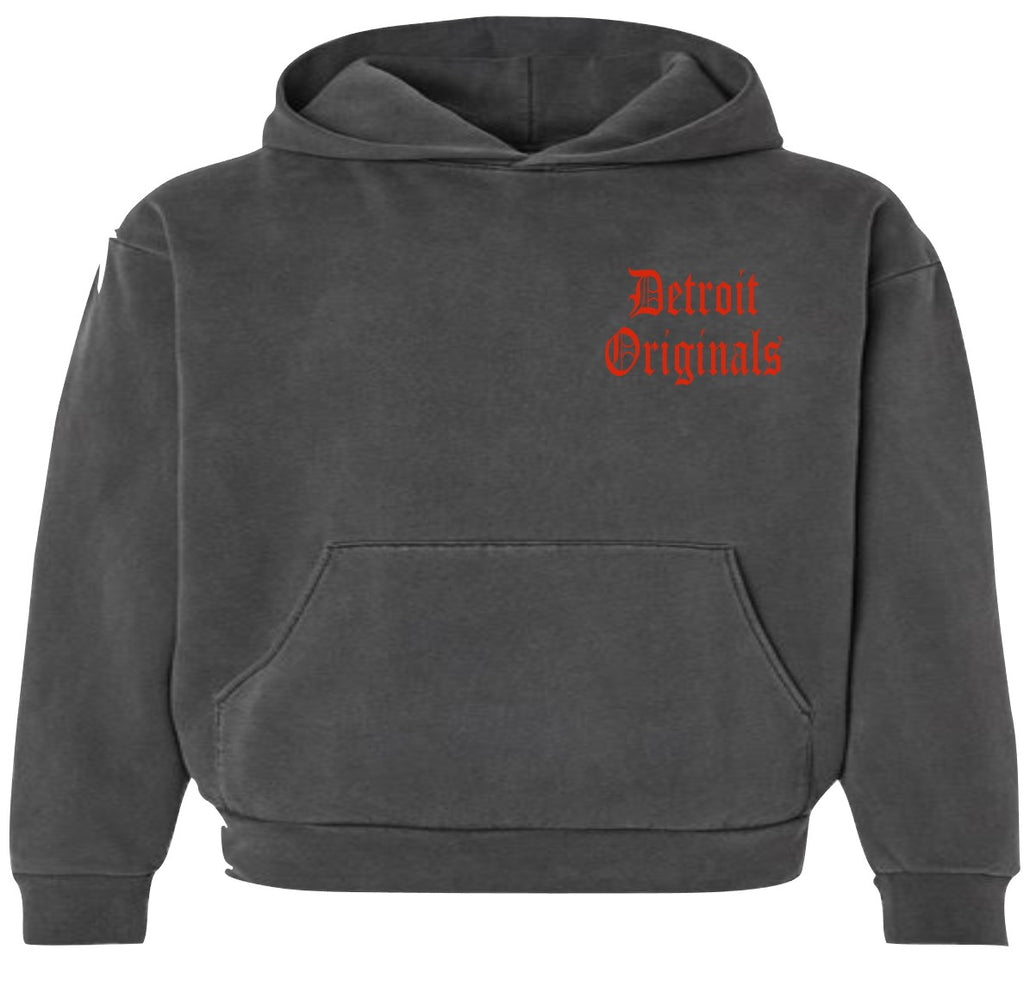 Detroit Originals Skull x Crossbones Coordinates Hooded Sweatshirt