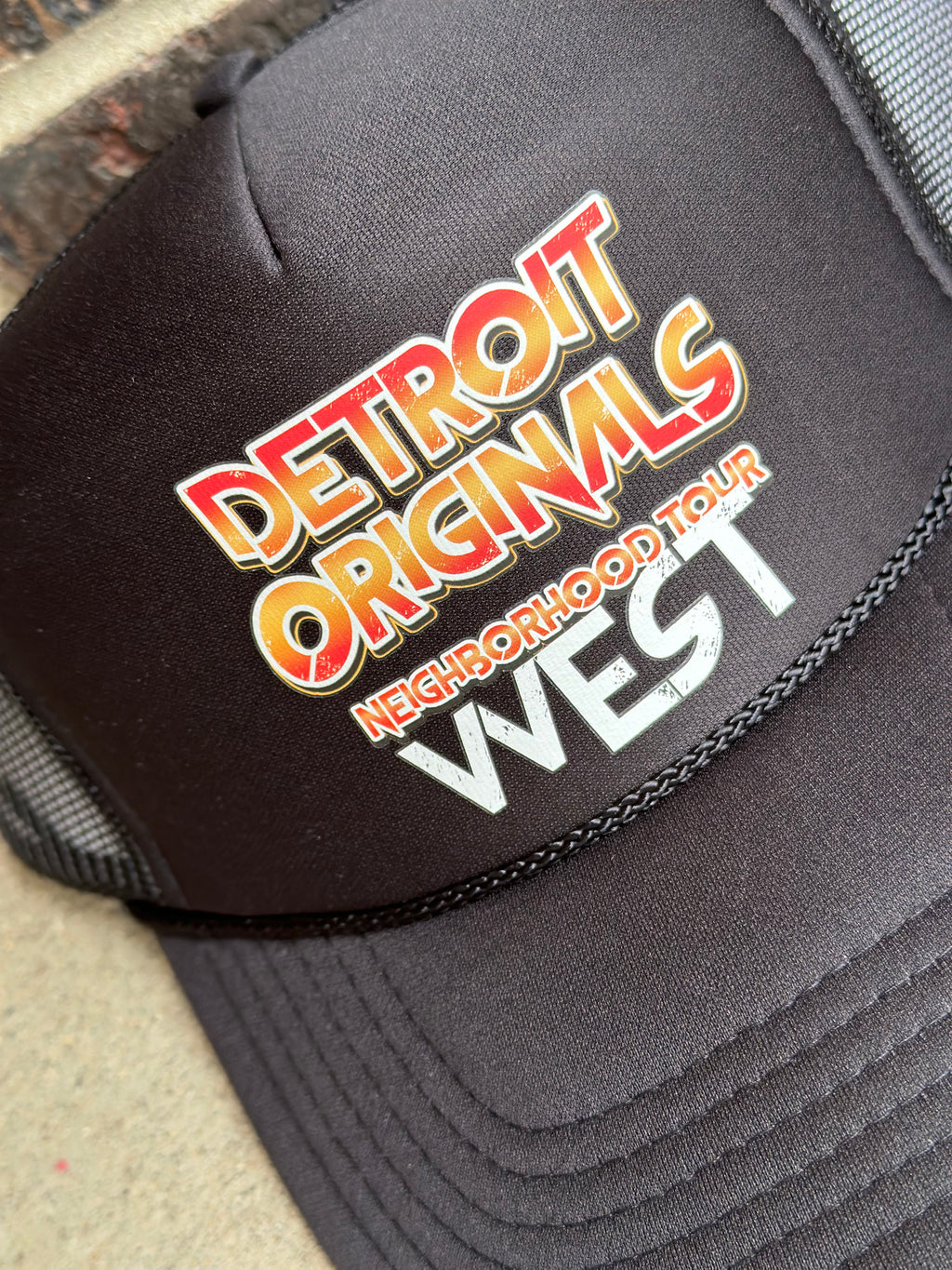 Detroit Originals Neighborhood Tour West Trucker Cap